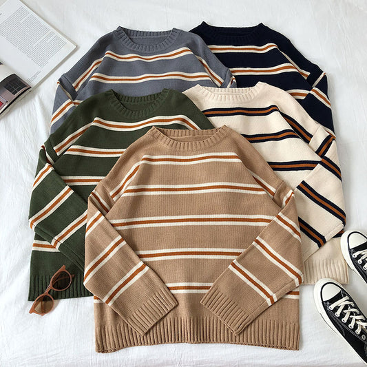 Double Stripe Sweater (5 Colors)