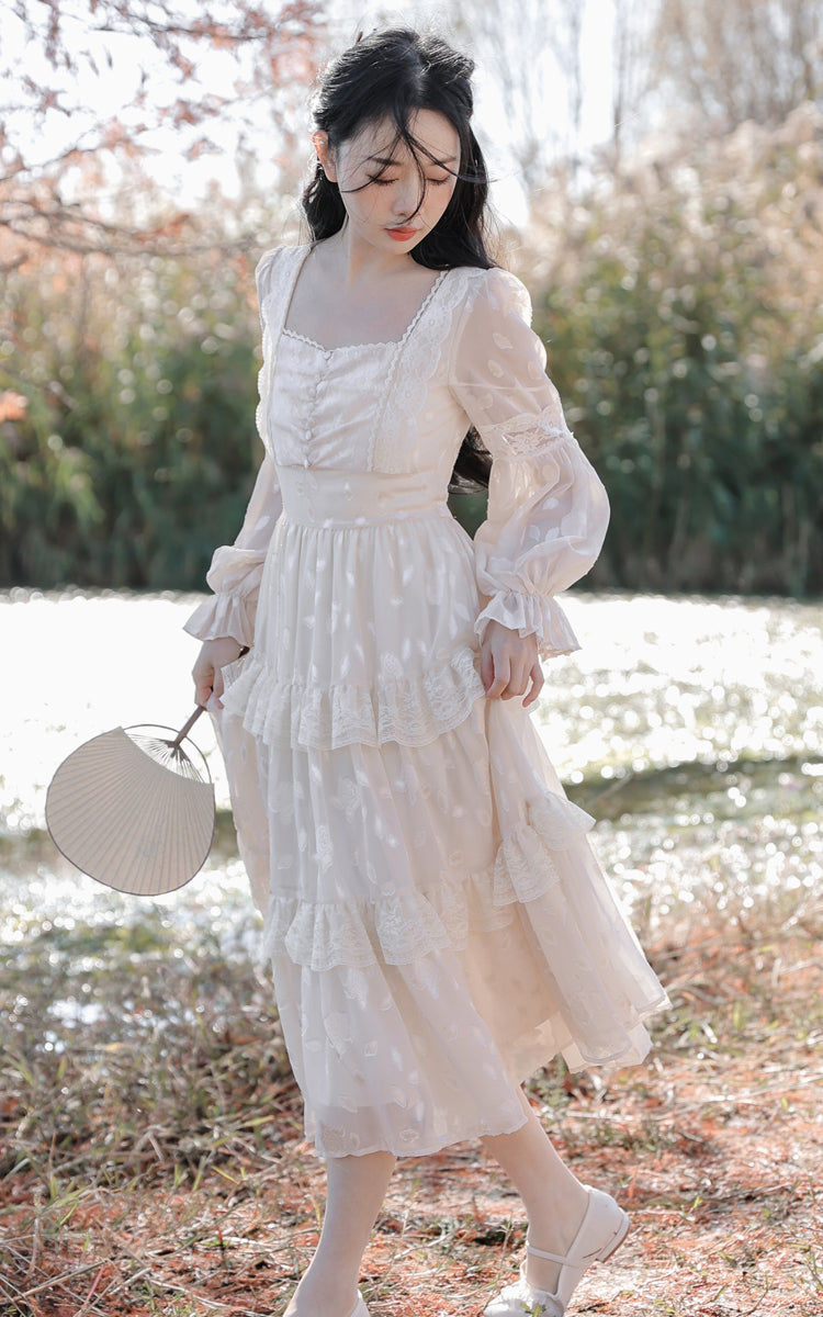 Ethereal Dreams Midi Dress (White)