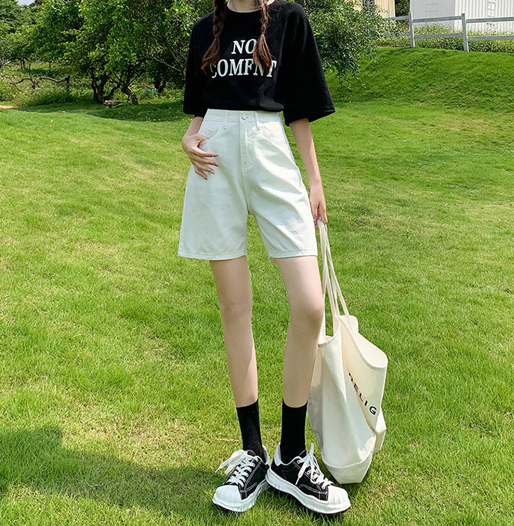 Rainbow Denim Bermuda Shorts (9 Colors)