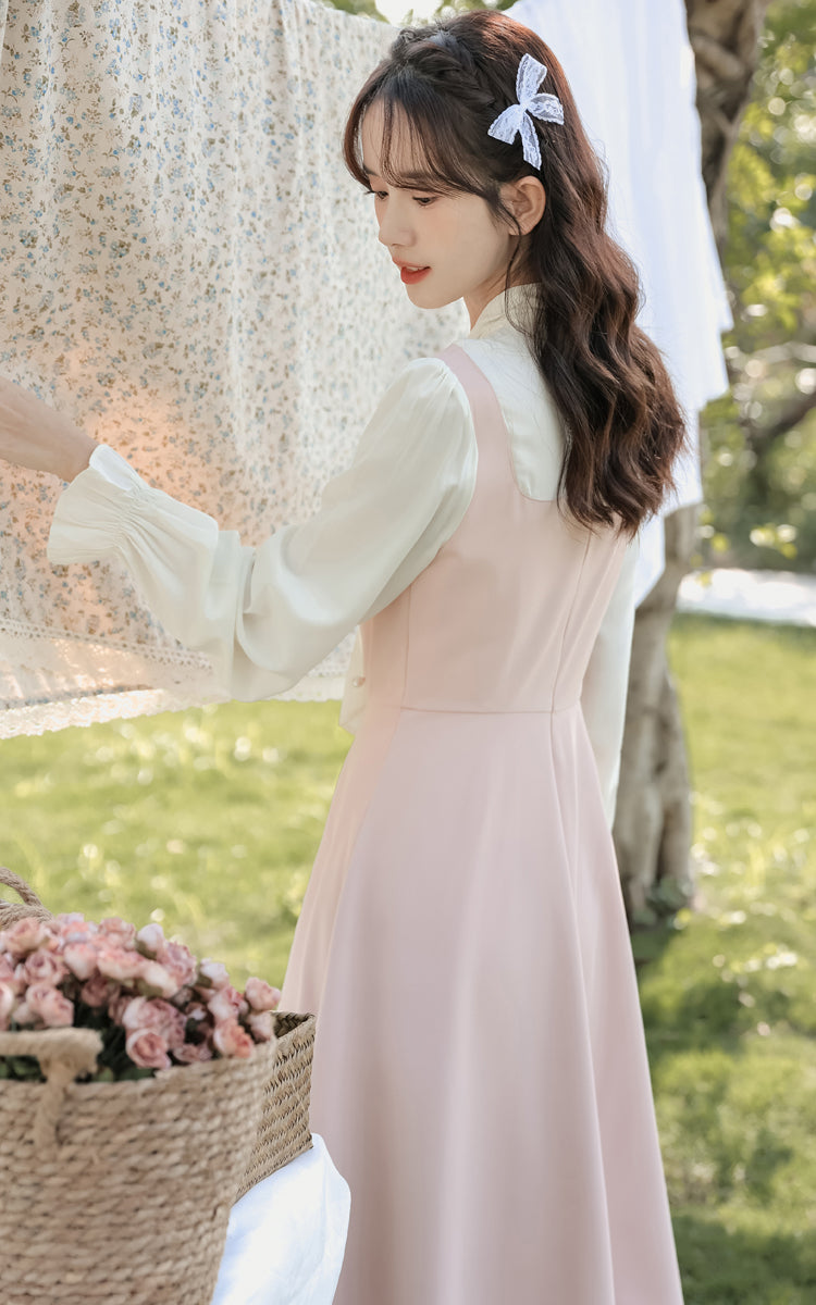 Missy Tie Neck Midi Dress (2 Colors)