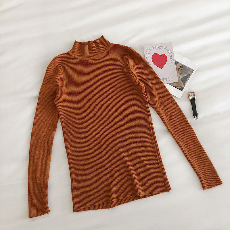 Basic Mock Neck Sweater (14 Colors)