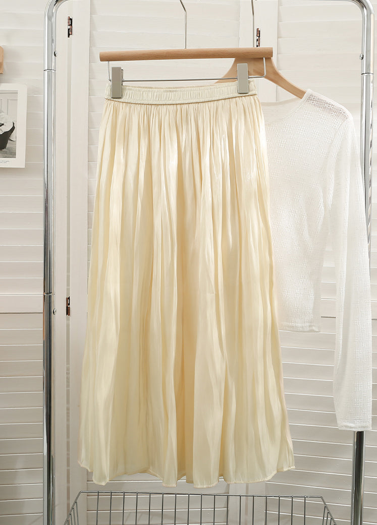 Satin Shine Midi Skirt (7 Colors)