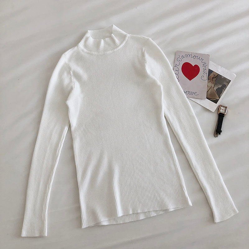 Basic Mock Neck Sweater (14 Colors)