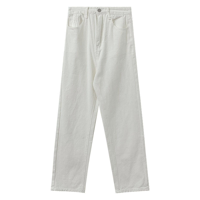 Tulip Pocket Embroidered Jeans (White)