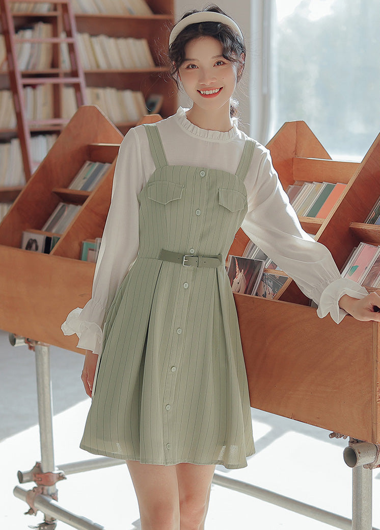 Button Up Stripe Mini Dress (3 Colors)