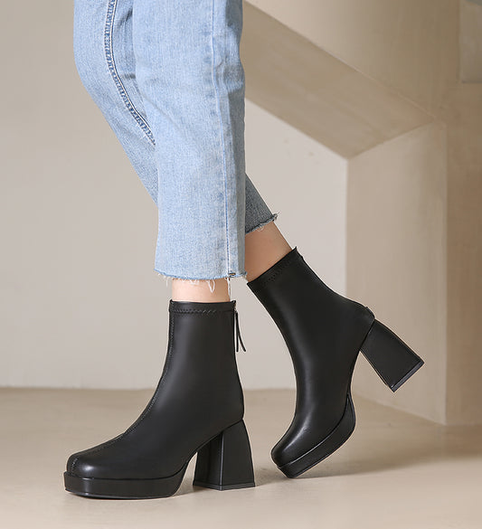 High Ankle Platform Boots (3 Colors)