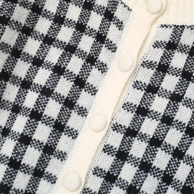 Cropped Gingham Cardigan (5 Colors)