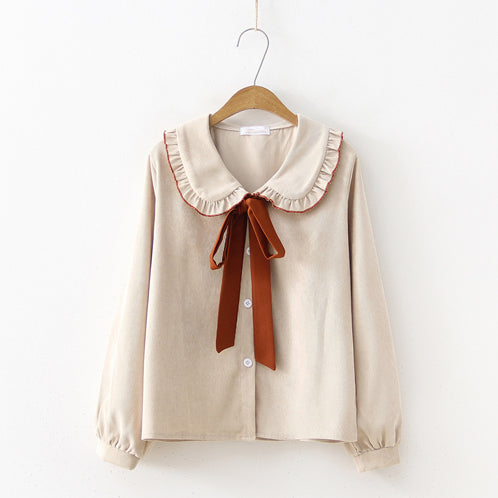Peter Pan Collar Button Up Shirt (3 Colors)