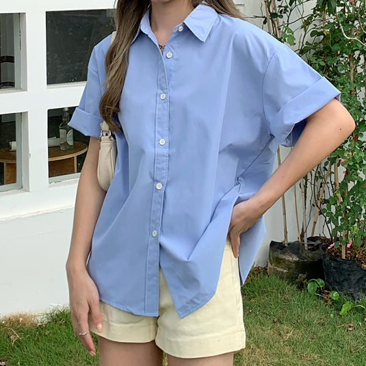 Basic Button Up Shirt (5 Colors)