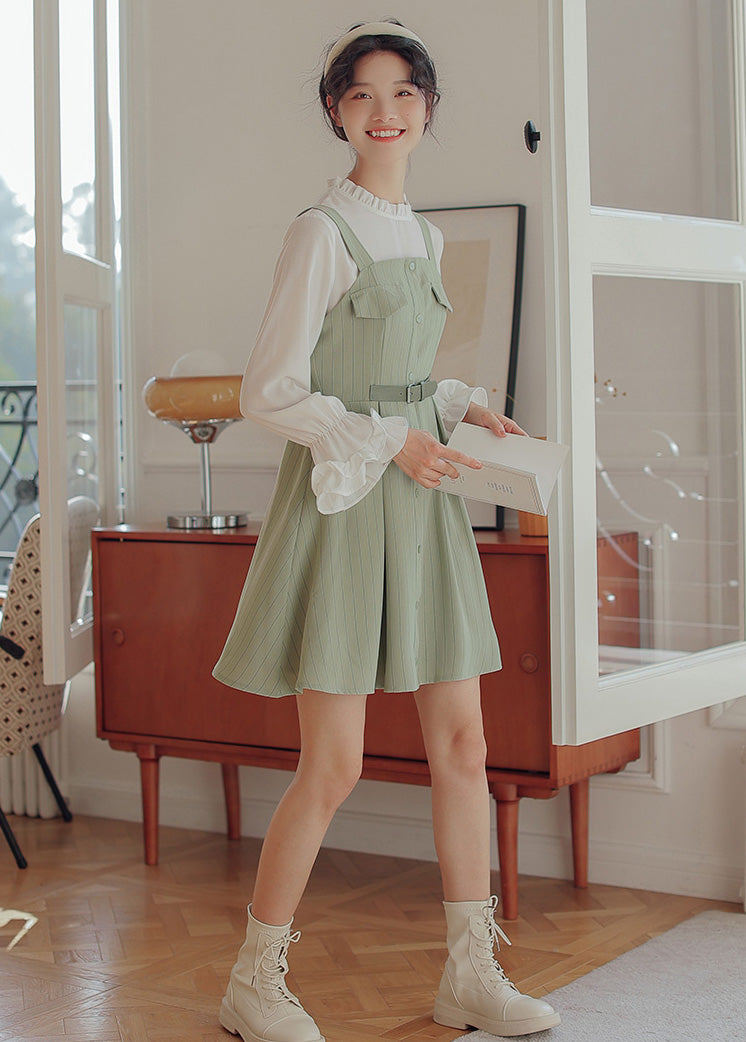 Button Up Stripe Mini Dress (3 Colors)