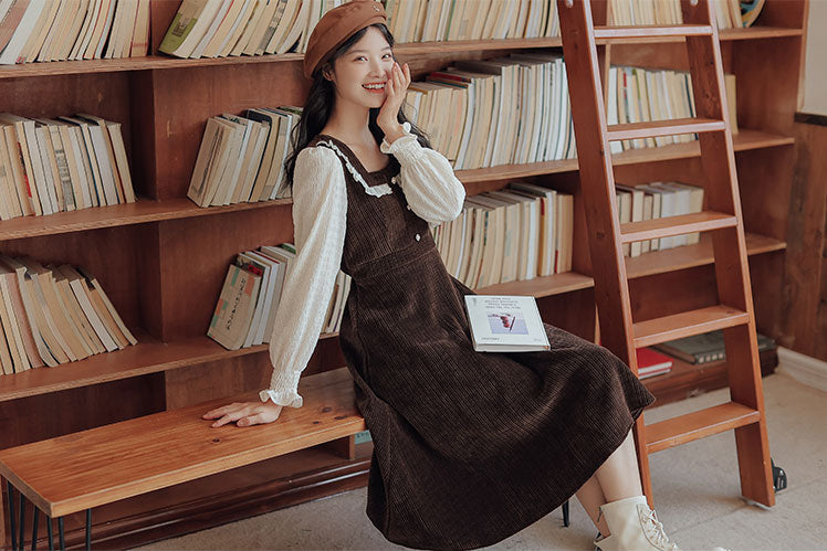 Square Neck Sweater Dress (2 Colors)