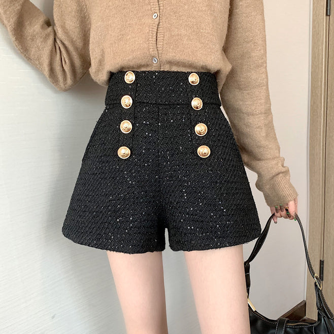Tailored Tweed Sequin Shorts (2 Colors)