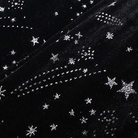 Starry Velvet Cami Midi Dress (Black)