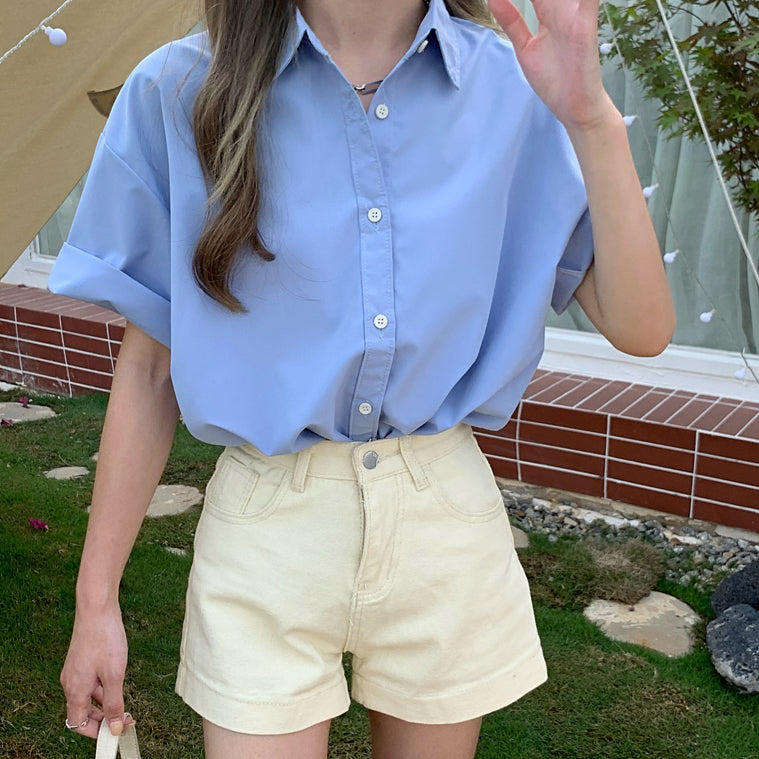 Basic Button Up Shirt (5 Colors)