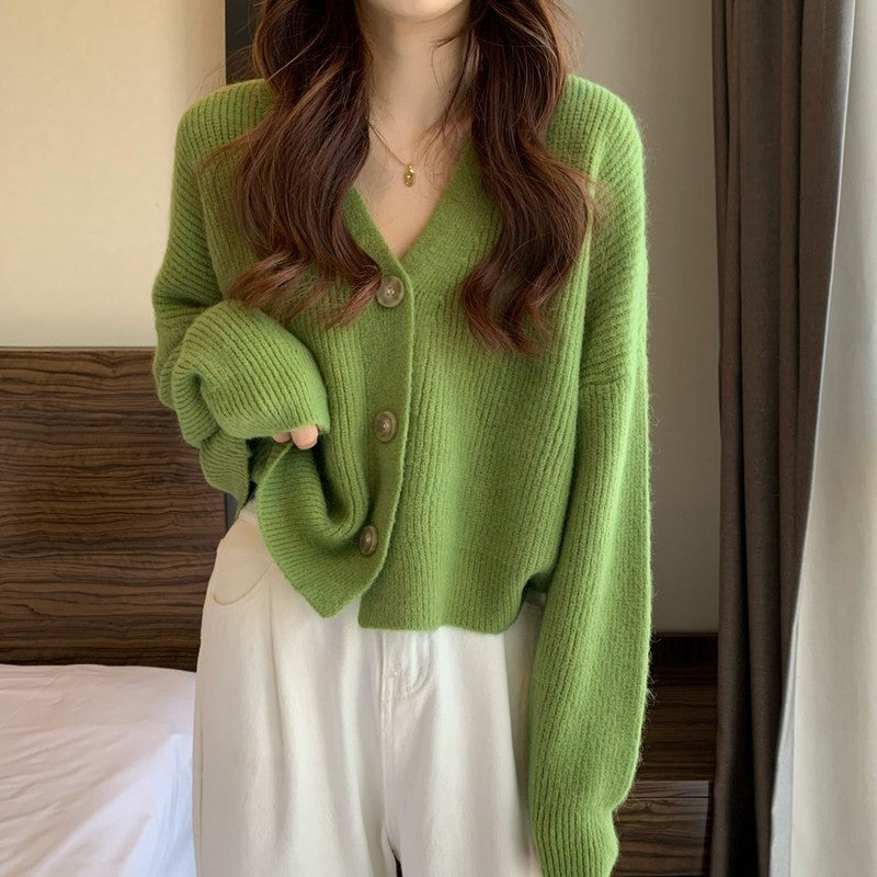 Basic Ribbed Knit Cardigan (6 Colors)