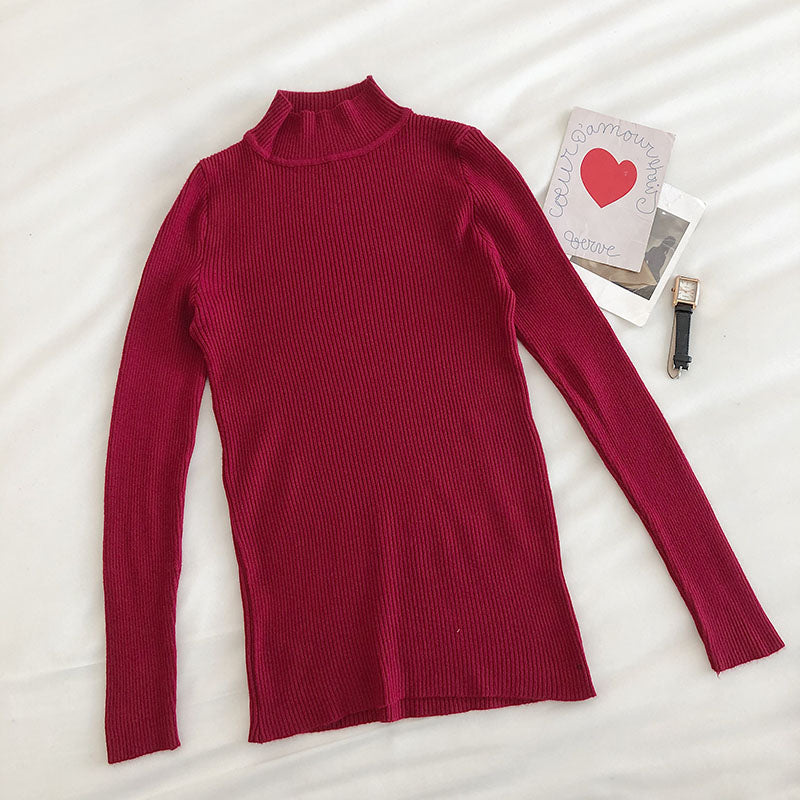 Basic Mock Neck Sweater (14 Colors)