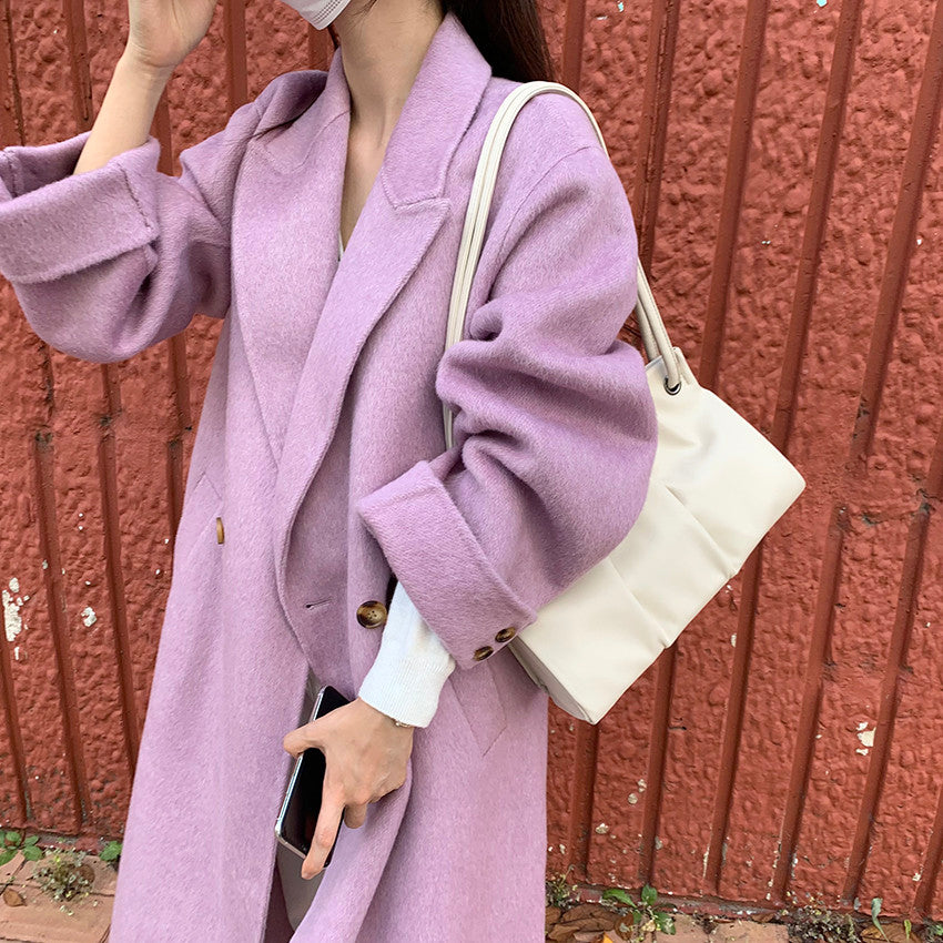 Cuffed Sleeve Coat (3 Colors)