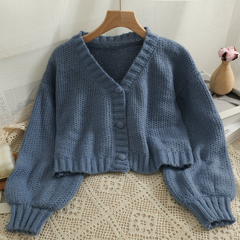 Baby Cropped Cardigan (5 Colors)
