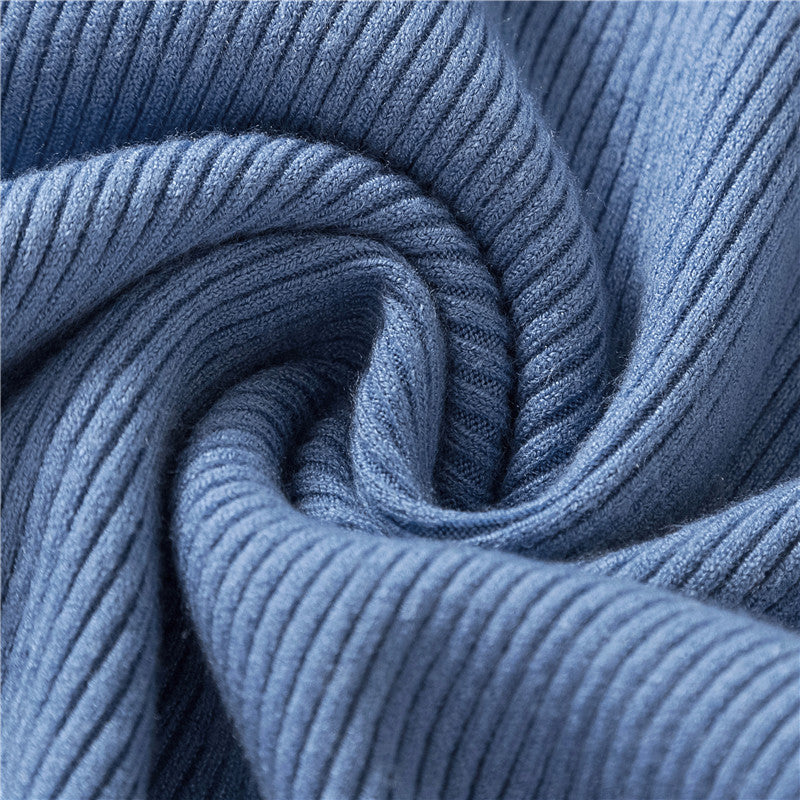 Basic Frilly Mock Neck Sweater (9 Colors)
