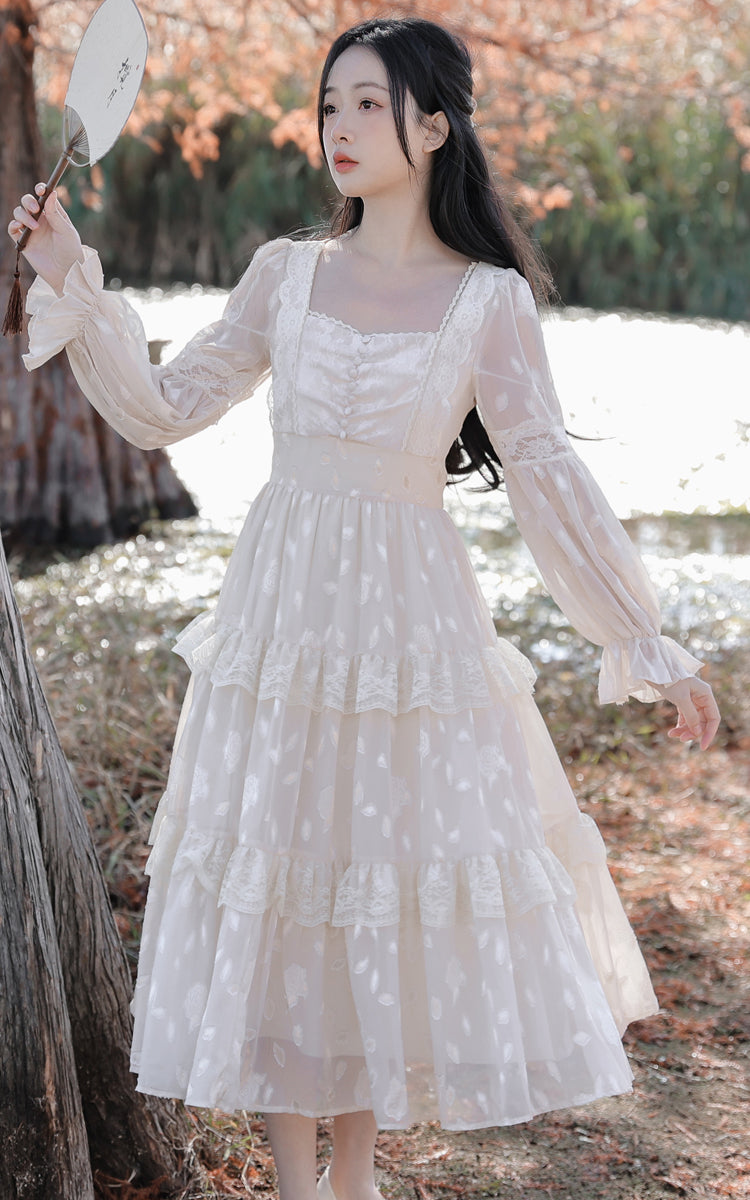 Ethereal Dreams Midi Dress (White)