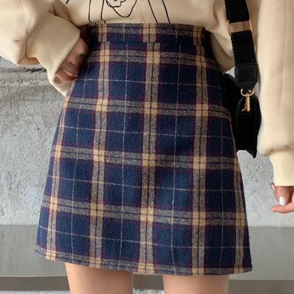 Oxford Plaid Mini Skirt (2 Colors)