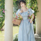 Ella Rose Midi Dress (Blue)