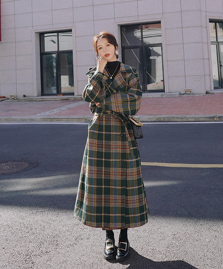 Forest Plaid Coat (2 Colors)