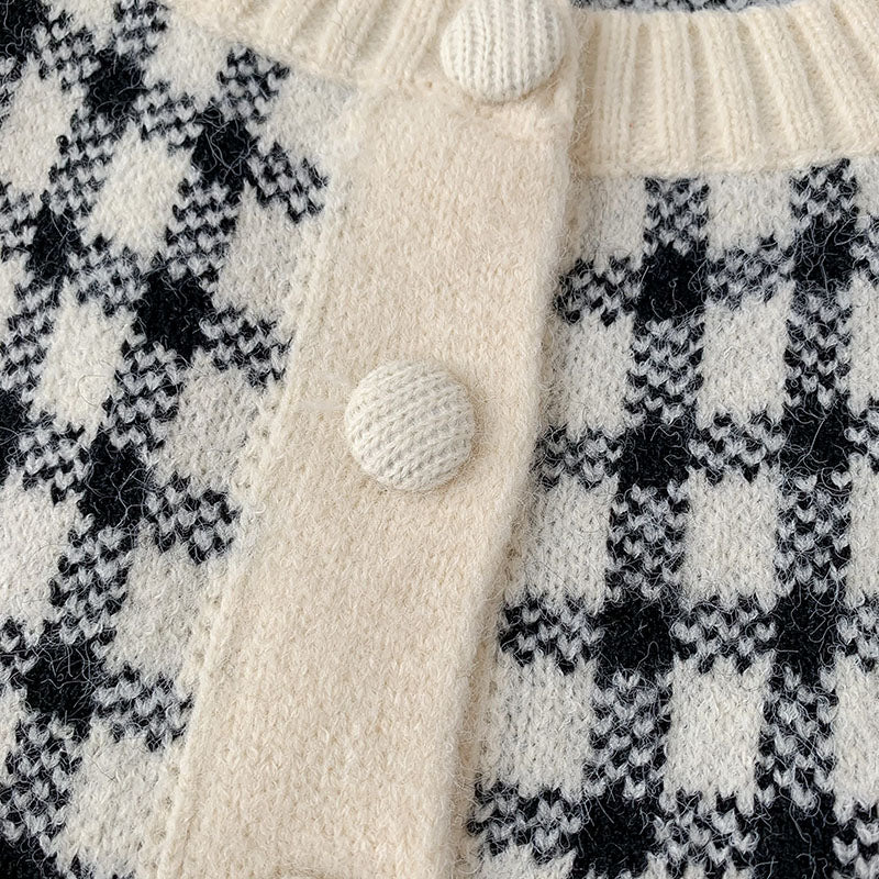 Cropped Gingham Cardigan (5 Colors)