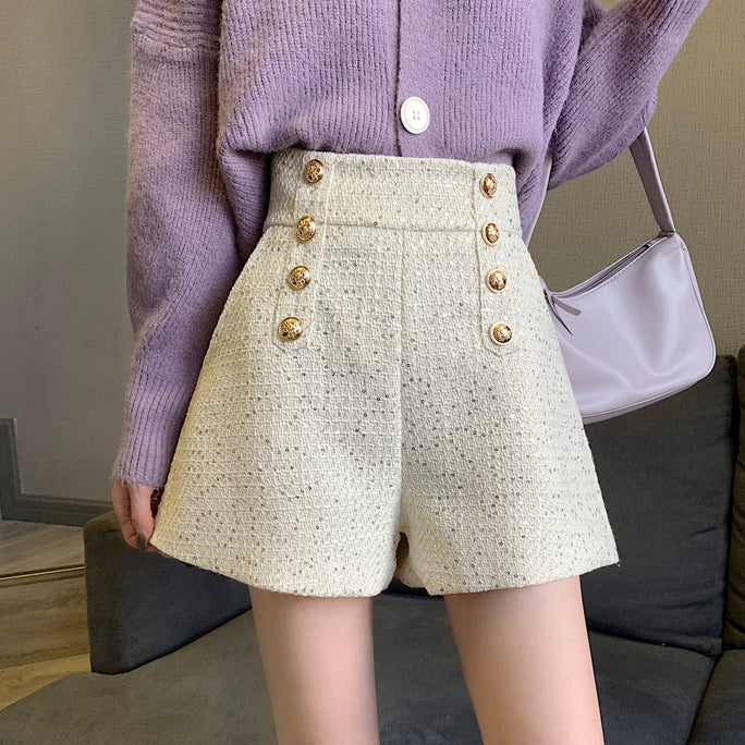 Tailored Tweed Sequin Shorts (2 Colors)