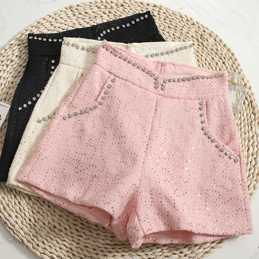 Diamante Tweed Shorts (3 Colors)