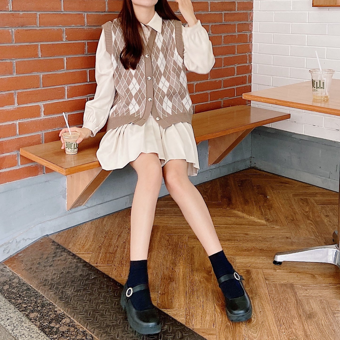 Autumn Argyle Plaid Vest (3 Colors)