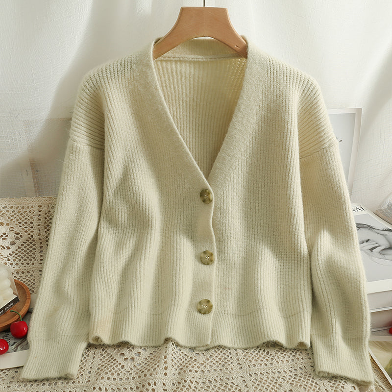 Basic Ribbed Knit Cardigan (6 Colors)