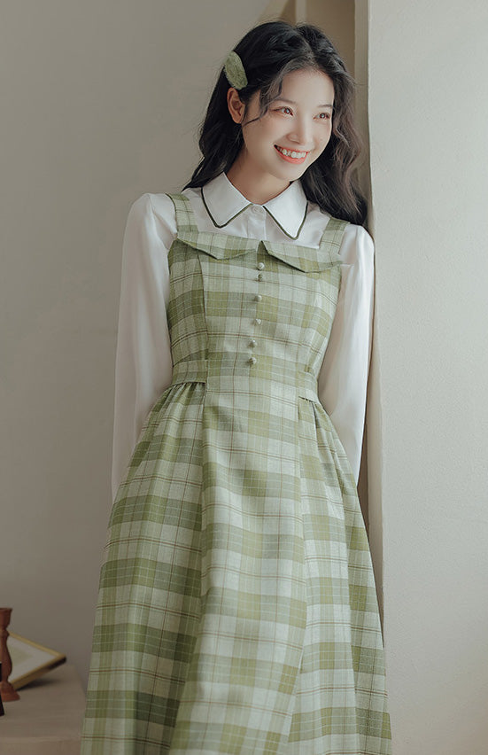Plaid Cami Swing Dress (2 Colors)