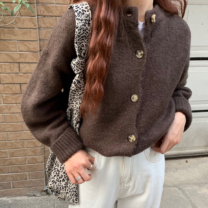 Pastel Round Neck Cardigan (4 Colors)