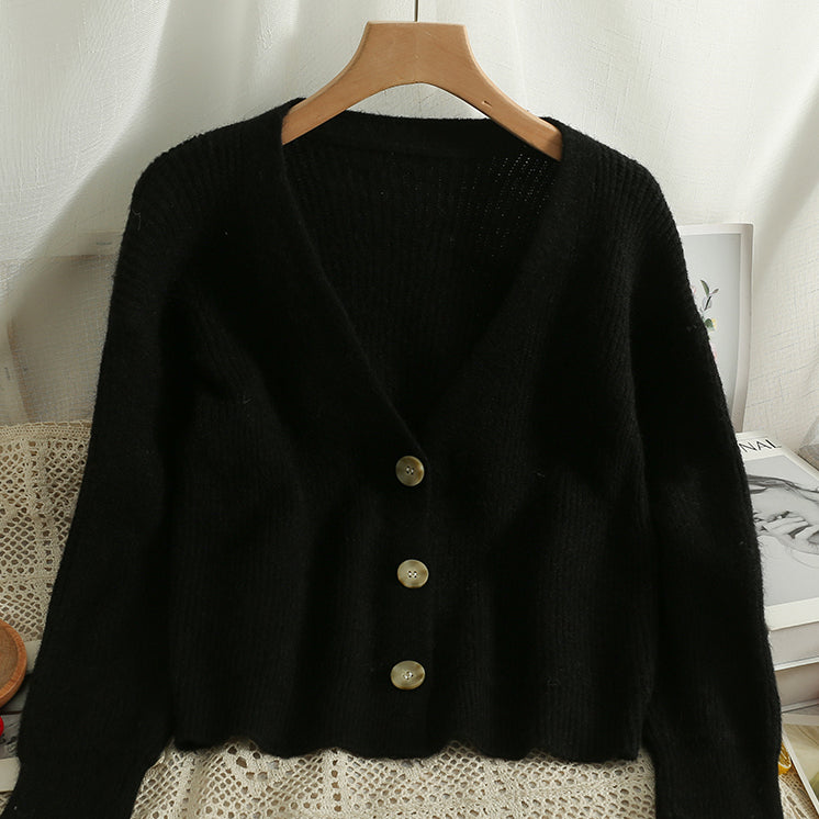 Basic Ribbed Knit Cardigan (6 Colors)