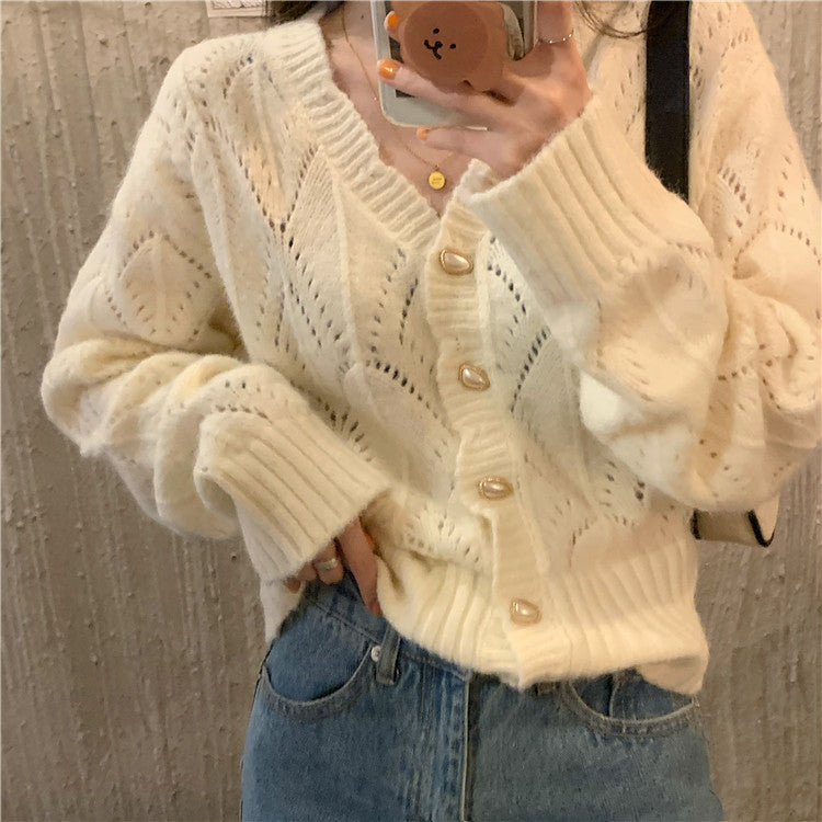 Scallop Crochet Cardigan (4 Colors)