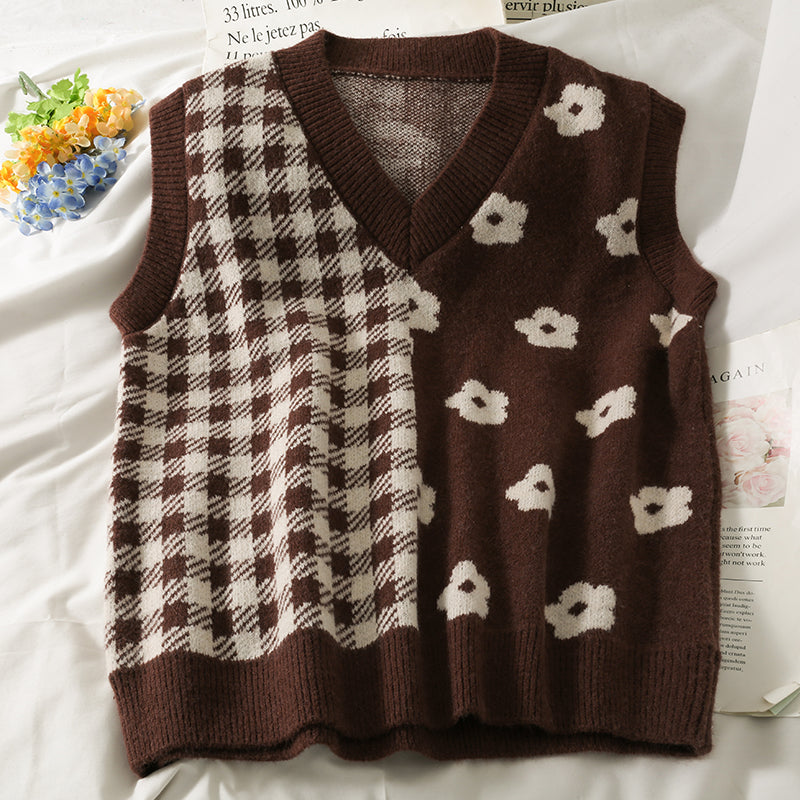 Gingham Daisy Vest (3 Colors)