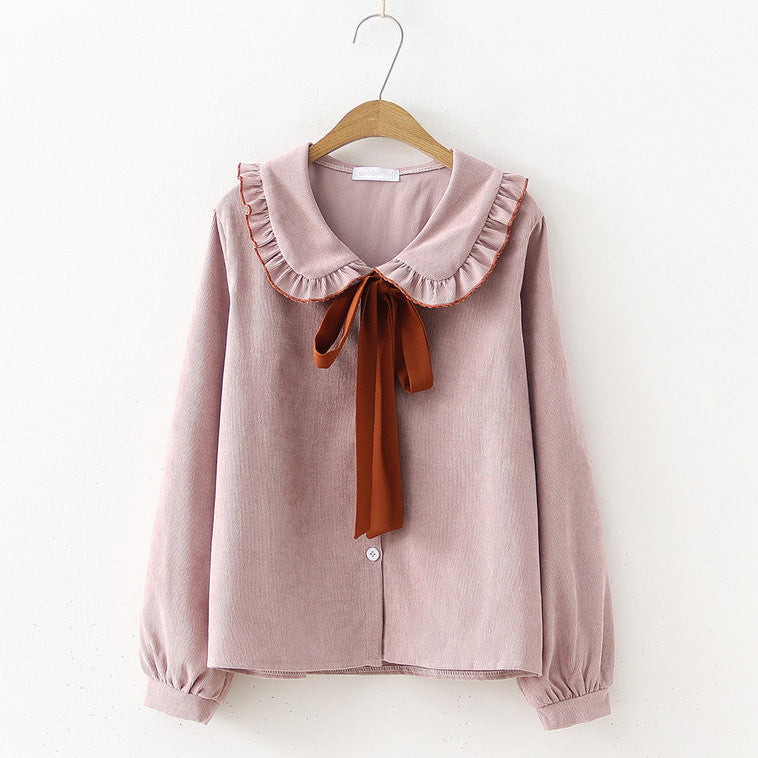 Peter Pan Collar Button Up Shirt (3 Colors)