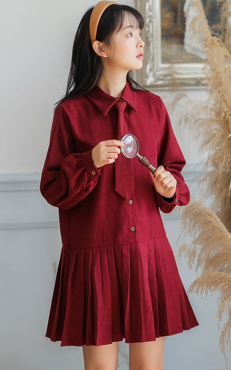 Prep School Vest & Dress Set (3 Colors)
