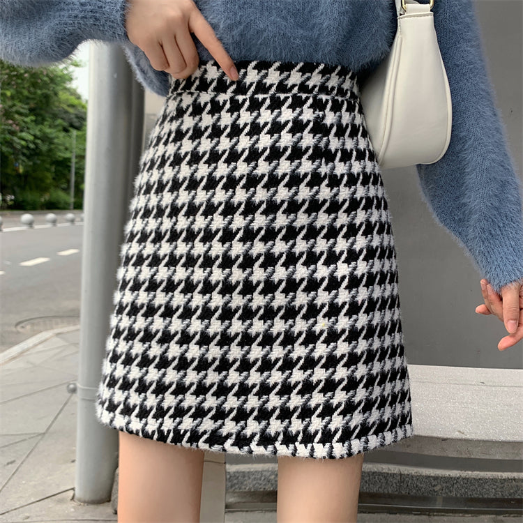 Houndstooth Mini Skirt (2 Colors)
