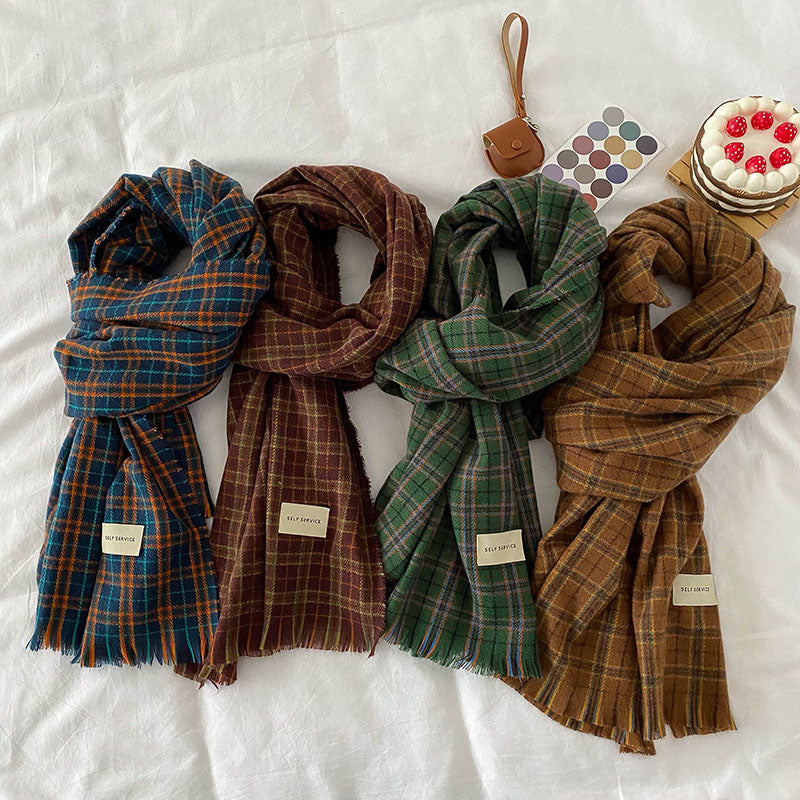 Cozy Fall Plaid Scarf (4 Colors)