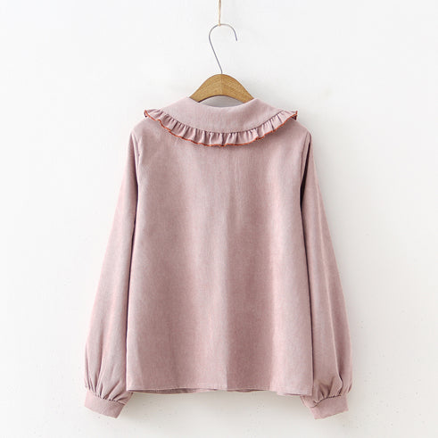 Peter Pan Collar Button Up Shirt (3 Colors)