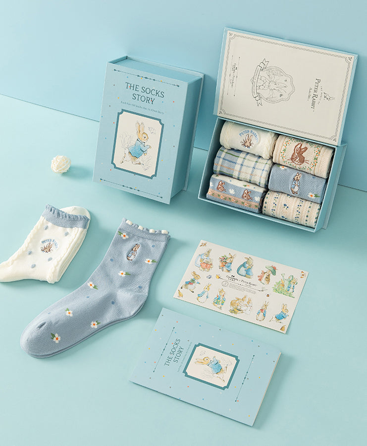 Peter Rabbit Socks Gift Box (Blue)