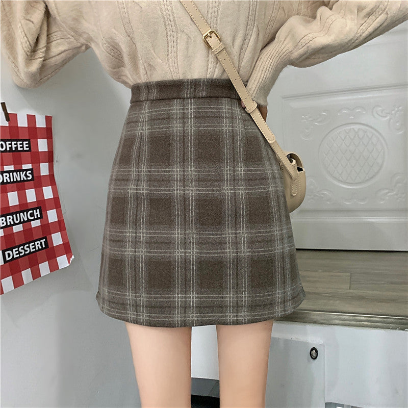 Ashy Plaid Mini Skirt (3 Colors)