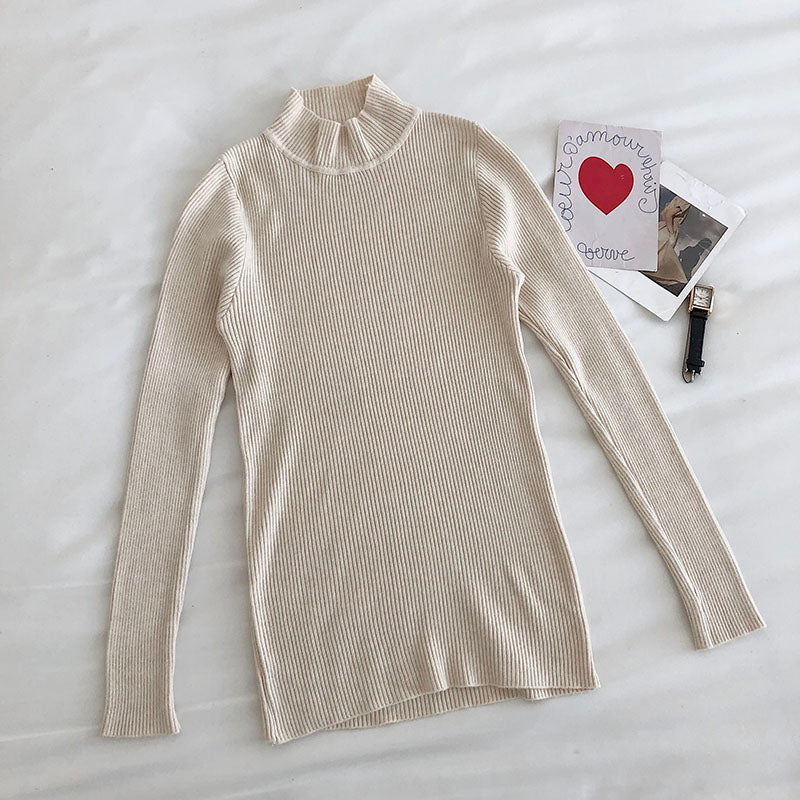Basic Mock Neck Sweater (14 Colors)