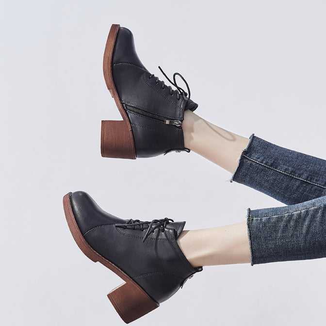 Rustic Lace Up Boots (2 Colors)