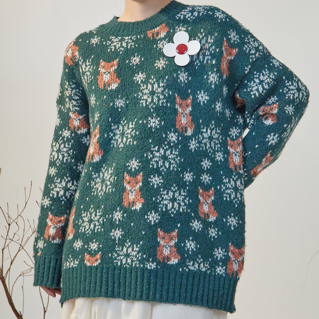 Winter Fox Sweater (3 Colors)