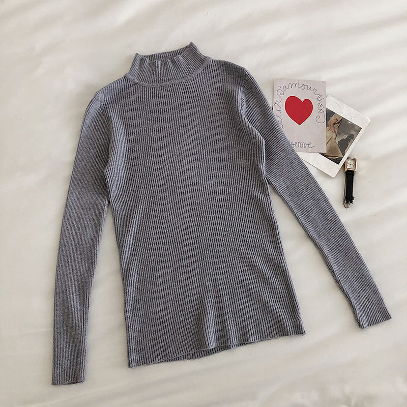 Basic Mock Neck Sweater (14 Colors)