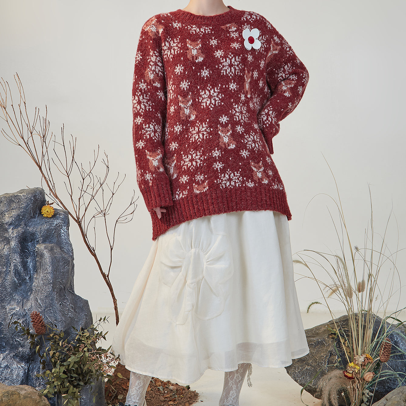 Winter Fox Sweater (3 Colors)