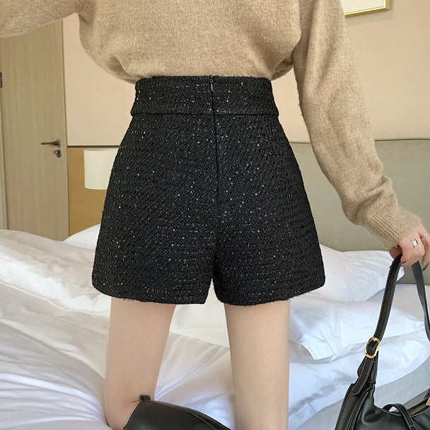 Tailored Tweed Sequin Shorts (2 Colors)